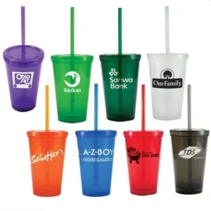 16 Oz. Sunsplash Double Wall Tumbler