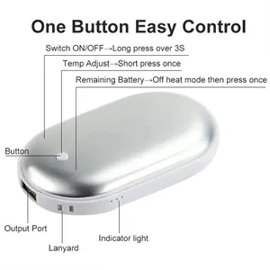 2400 mAh Hand Warmer Charger 2 in 1