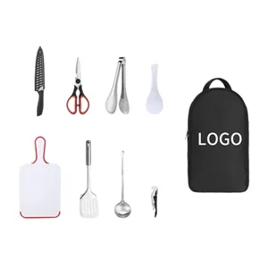 8 Piece Camp Kitchen Cooking Utensil Set