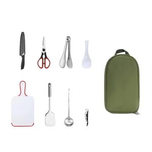 8 Piece Camp Kitchen Cooking Utensil Set