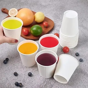 8oz White Wall Paper Cup Custom Printed Disposable
