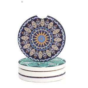 Absorbent Car Cup Holder Coasters