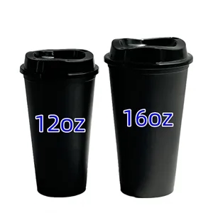 Beverage Mug Reusable 16 OZ With Lid
