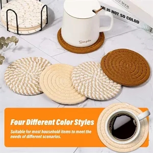 Cotton Rope Woven Cup Coasters