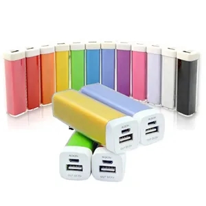 Cylindrical Lipstick Portable Power Bank 2600mah