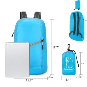 Foldable ultra-thin backpack