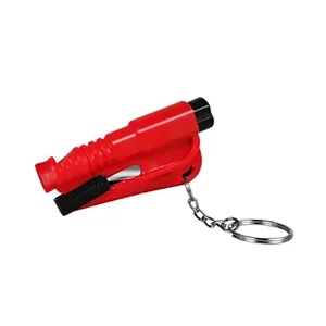 Mini Whistle Car Window Breaker Keyring Cutter