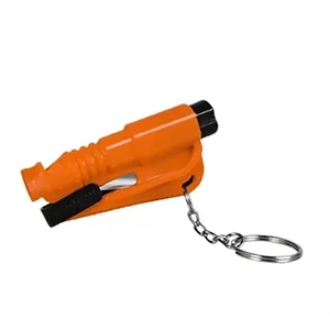 Mini Whistle Car Window Breaker Keyring Cutter