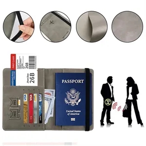 PU Leather Passport Holder Set