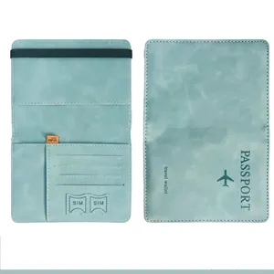 PU Leather Passport Holder Set