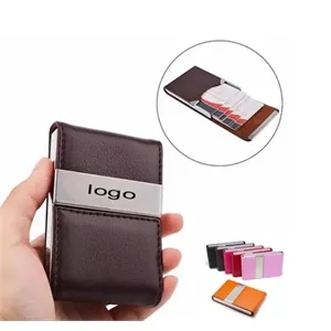 Pu Magnetic card Holder