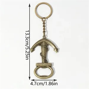Ship Anchor Keychain Bottle Opener