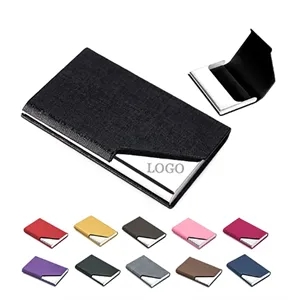 Stainless Steel PU Business Card Case