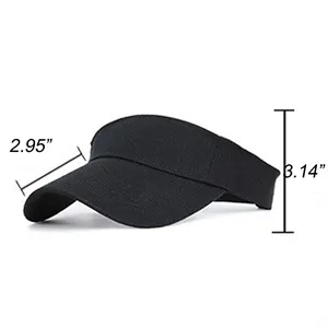 Sun Visor Women Large Brim UV Protection Empty Top Hats Caps