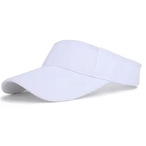 Sun Visor Women Large Brim UV Protection Empty Top Hats Caps
