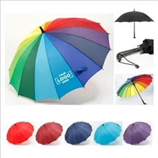 16 Ribs Rainbow Canopy Umbrella/Golf Umbrella