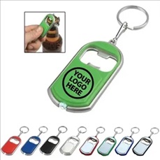 3-in-1 Bottle Opener Key Chain with LED Light