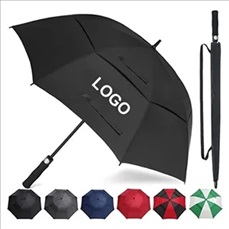 62" Arc Double Canopy Automatic Open Golf Umbrella
