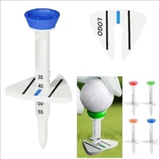 Adjustable Height Plastic Golf Tee