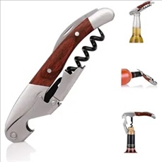 Advanced Stainless Steel Bottle Opener With Wooden Handle