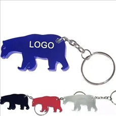 Bear Shape Bottle Opener w/Key Chain