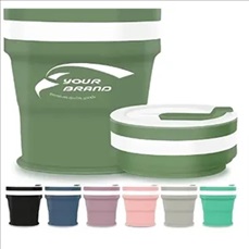 Collapsible Silicone Travel Coffee Cup