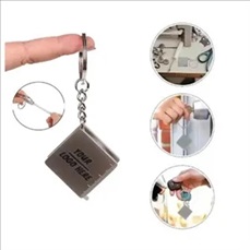 Compact Retractable Tape Measure Keychain