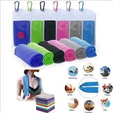 Cooling Towel with Zip Pocket