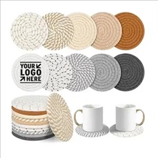 Cotton Rope Woven Cup Coasters Cotton Rope Woven Cup Coasters
