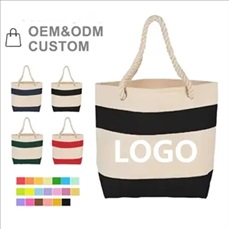 Cruising Tote Bag With Rope Handles