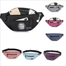 Custom 4-Zipper Pocket Travel Running Hands-Free Waist Pack