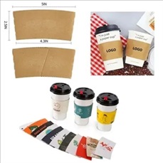 Custom Disposable Paper Coffee Cup Sleeves