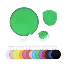 Custom round foldable frisbee fan