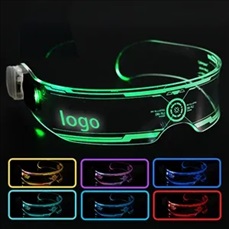 Cyberpunk style led luminous sunglasses