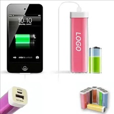Cylindrical Lipstick Portable Power Bank 2600mah Cylindrical Lipstick Portable Power Bank 2600mah
