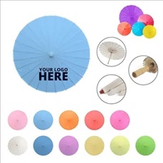 DIY Blank Paper Umbrella With Wooden Handle