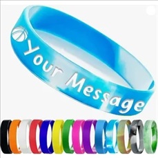 Debossed Custom Silicone Wristbands