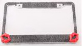 Diamond-encrusted License Plate Frame