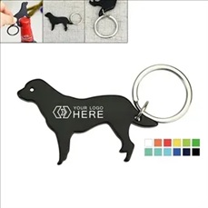 Dog Shape Bottle Opener w/Key Chain