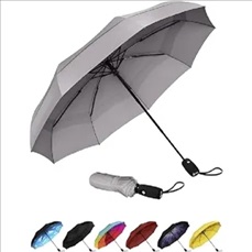 Double Canopy Vented Waterproof Folding Umbrella