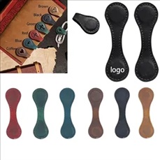Double Sided Magnetic Leather Bookmarks