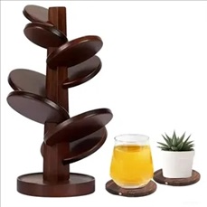 Eight-piece tree pine coaster set Eight-piece tree pine coaster set