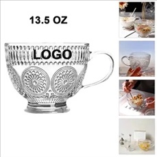 Embossed Glassware Vintage Coffee Mugs Cups Embossed Glassware Vintage Coffee Mugs Cups