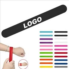 Extra Long Silicone Wrist Band Flexible Snap Bracelet