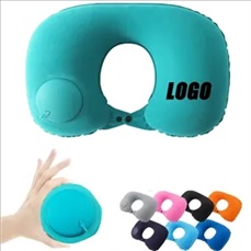 Flocking Inflatable U-shaped PillowPress  Portable