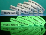 Glow in the dark silicone Bracelets