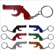 Gun Shape Bottle Opener w/Key Chain