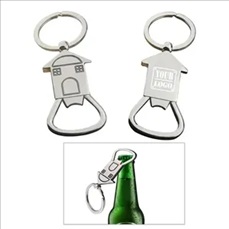 House Bottle Opener With Keyring