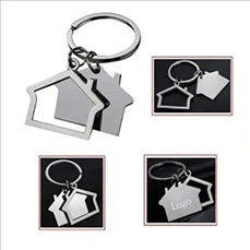Kirsite House Shaped Keychain