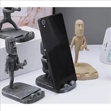 Kung Fu moai Easter Island phone stand